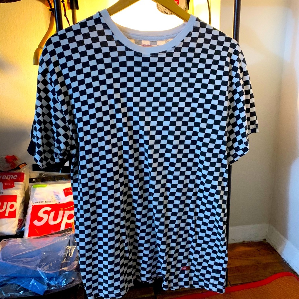 Supreme Hanes Checker T Shirt
